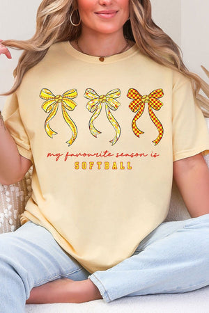 My Favorite Season Is Softball Comfort Colors Adult Ring - Spun Cotton Tee - Wholesale Accessory Market