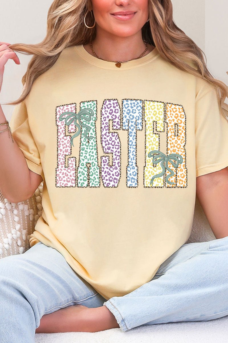 Pastel Easter Coquette Comfort Colors Adult Ring - Spun Cotton Tee - Wholesale Accessory Market