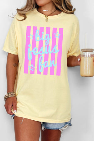 Pastel Pop Big Jesus Fan Comfort Colors Adult Ring-Spun Cotton Tee - Wholesale Accessory Market