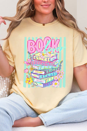 Petals & Paperback Book Lover Comfort Colors Adult Ring-Spun Cotton Tee - Wholesale Accessory Market