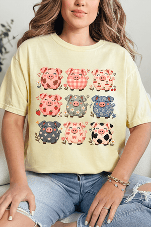 Piggy Crew Comfort Colors Adult Ring-Spun Cotton Tee - Wholesale Accessory Market