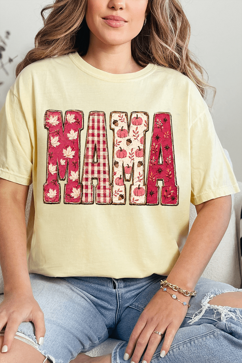 Pink Maplewood Mama Comfort Colors Adult Ring-Spun Cotton Tee - Wholesale Accessory Market