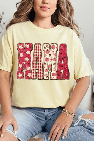 Pink Maplewood Mama Comfort Colors Adult Ring-Spun Cotton Tee - Wholesale Accessory Market