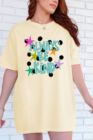 Stars Always Be Kind Comfort Colors Adult Ring - Spun Cotton Tee - Wholesale Accessory Market
