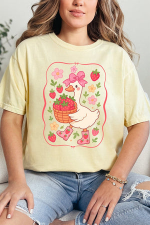 Strawberry Goose Comfort Colors Adult Ring - Spun Cotton Tee - Wholesale Accessory Market