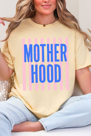 Striped Motherhood Comfort Colors Adult Ring - Spun Cotton Tee - Wholesale Accessory Market