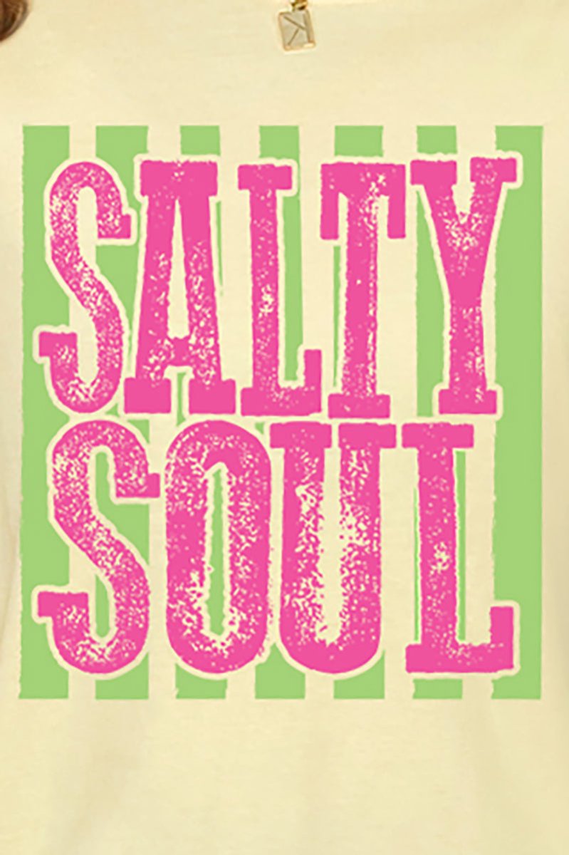 Striped Salty Soul Comfort Colors Adult Ring - Spun Cotton Tee - Wholesale Accessory Market