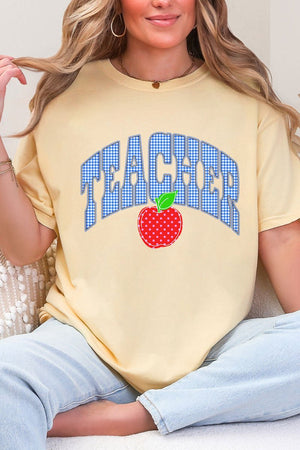 Sweet Apple Teacher Comfort Colors Adult Ring - Spun Cotton Tee - Wholesale Accessory Market