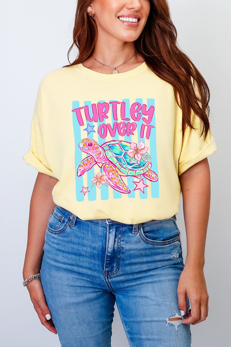 Turtley Over It Comfort Colors Adult Ring - Spun Cotton Tee - Wholesale Accessory Market