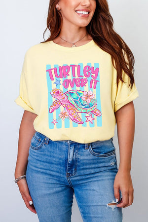 Turtley Over It Comfort Colors Adult Ring - Spun Cotton Tee - Wholesale Accessory Market