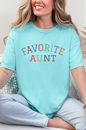 Always The Favorite Aunt Comfort Colors Adult Ring-Spun Cotton Tee - Wholesale Accessory Market