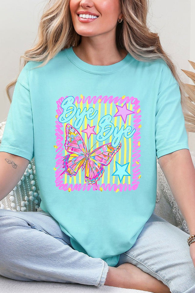 Bye Bye Butterfly Comfort Colors Adult Ring - Spun Cotton Tee - Wholesale Accessory Market