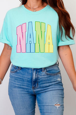 Color Me Loved Nana Comfort Colors Adult Ring-Spun Cotton Tee - Wholesale Accessory Market