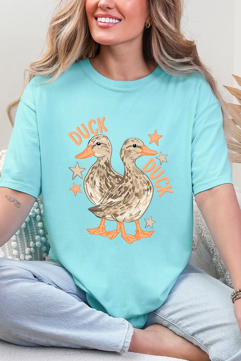 Duck Duck Goose Full Front & Back Design Comfort Colors Adult Ring - Spun Cotton Tee - Wholesale Accessory Market