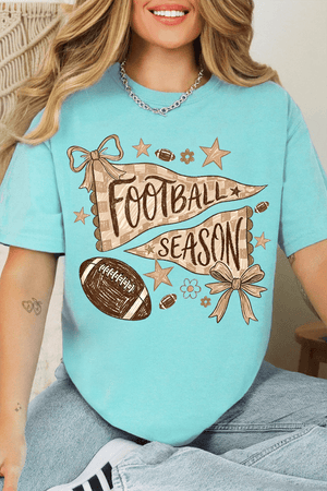 Football Season Doodle Comfort Colors Adult Ring-Spun Cotton Tee - Wholesale Accessory Market