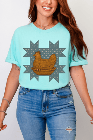 Homestead Hen Comfort Colors Adult Ring - Spun Cotton Tee - Wholesale Accessory Market