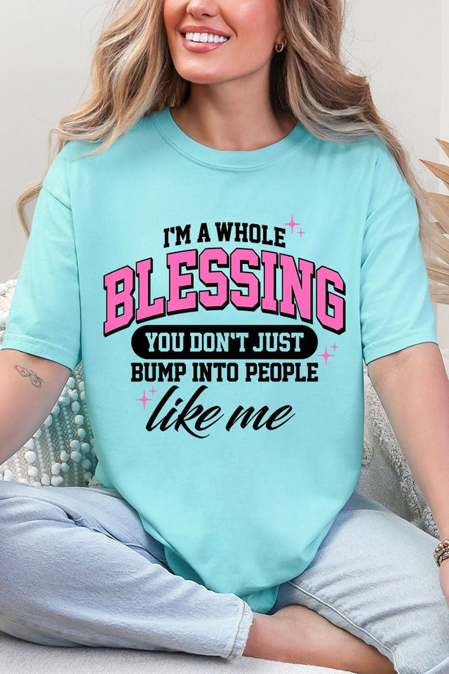 I'm A Whole Blessing Comfort Colors Adult Ring - Spun Cotton Tee - Wholesale Accessory Market