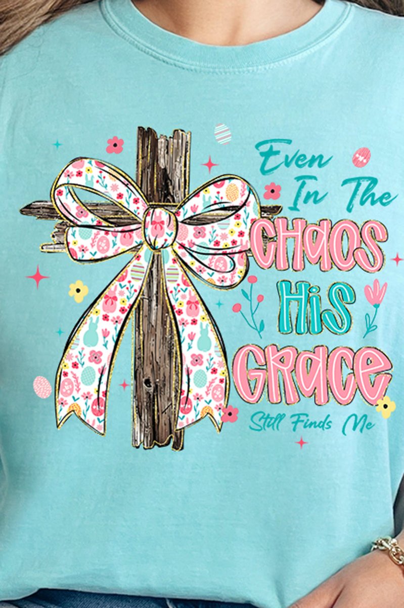 In The Chaos Coquette Cross Comfort Colors Adult Ring-Spun Cotton Tee - Wholesale Accessory Market