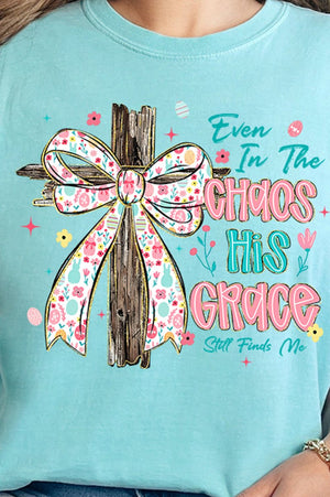 In The Chaos Coquette Cross Comfort Colors Adult Ring-Spun Cotton Tee - Wholesale Accessory Market