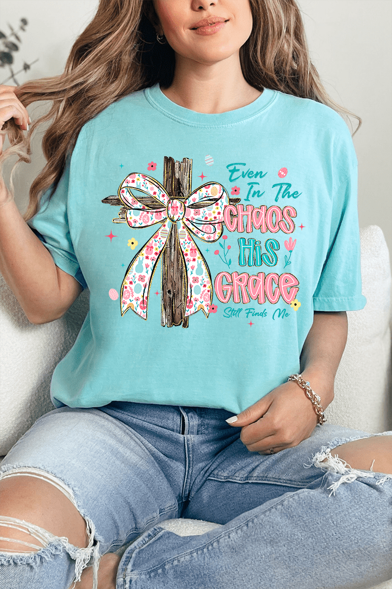 In The Chaos Coquette Cross Comfort Colors Adult Ring-Spun Cotton Tee - Wholesale Accessory Market