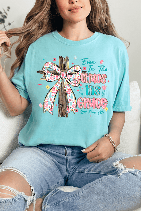 In The Chaos Coquette Cross Comfort Colors Adult Ring-Spun Cotton Tee - Wholesale Accessory Market