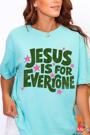 Jesus Is For Everyone Comfort Colors Adult Ring - Spun Cotton Tee - Wholesale Accessory Market