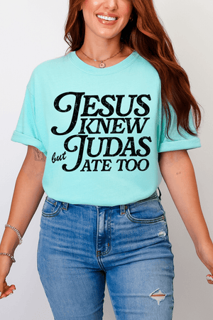 Jesus Knew Comfort Colors Adult Ring - Spun Cotton Tee - Wholesale Accessory Market