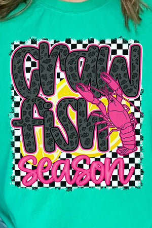 Leopard Luxe Crawfish Season Comfort Colors Adult Ring - Spun Cotton Tee - Wholesale Accessory Market