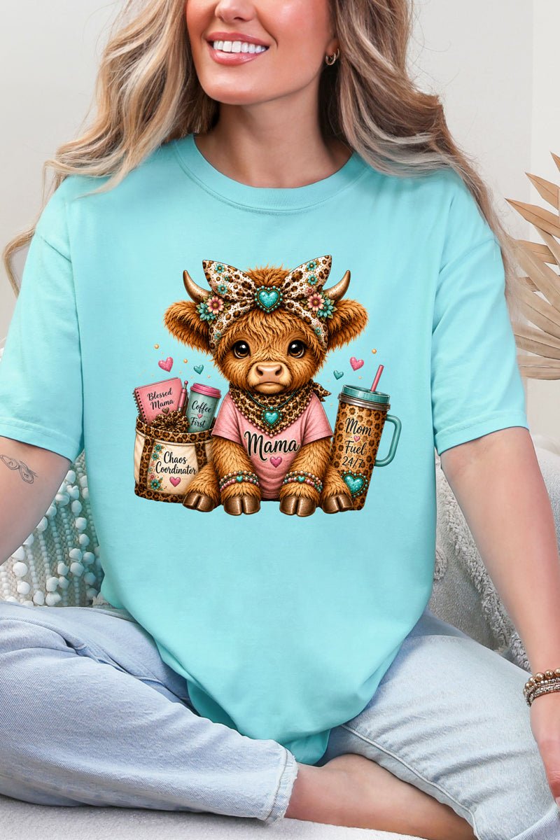 Mama Raising The Herd Comfort Colors Adult Ring-Spun Cotton Tee - Wholesale Accessory Market