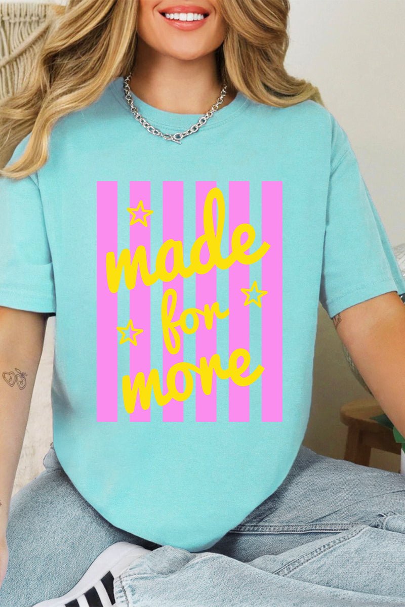 Retro Pop Made For More Comfort Colors Adult Ring-Spun Cotton Tee - Wholesale Accessory Market
