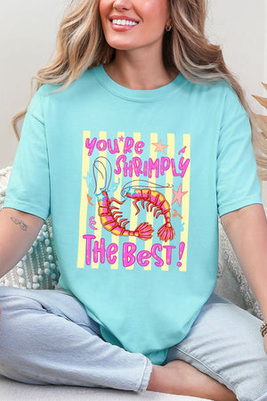 Shrimply The Best Comfort Colors Adult Ring-Spun Cotton Tee - Wholesale Accessory Market