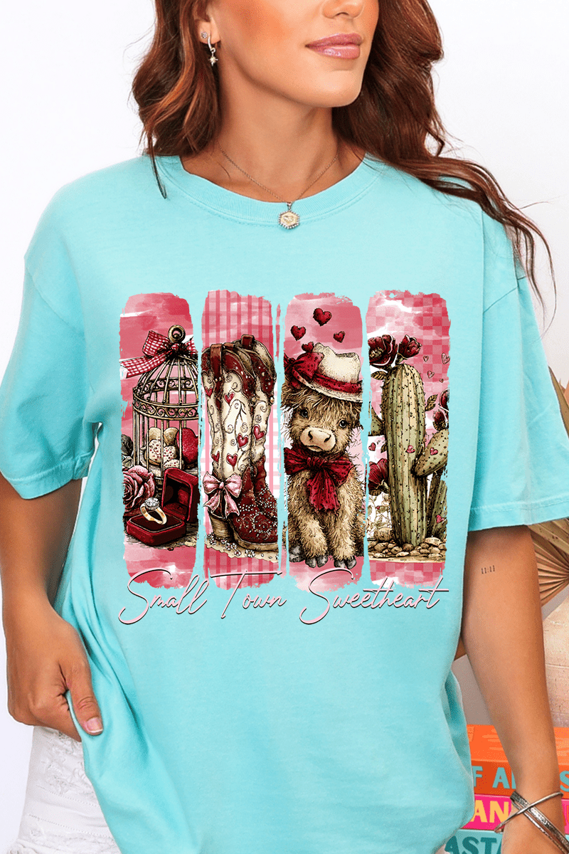 Small Town Sweetheart Comfort Colors Adult Ring - Spun Cotton Tee - Wholesale Accessory Market