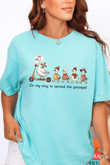 Spread The Goosepel Comfort Colors Adult Ring - Spun Cotton Tee - Wholesale Accessory Market