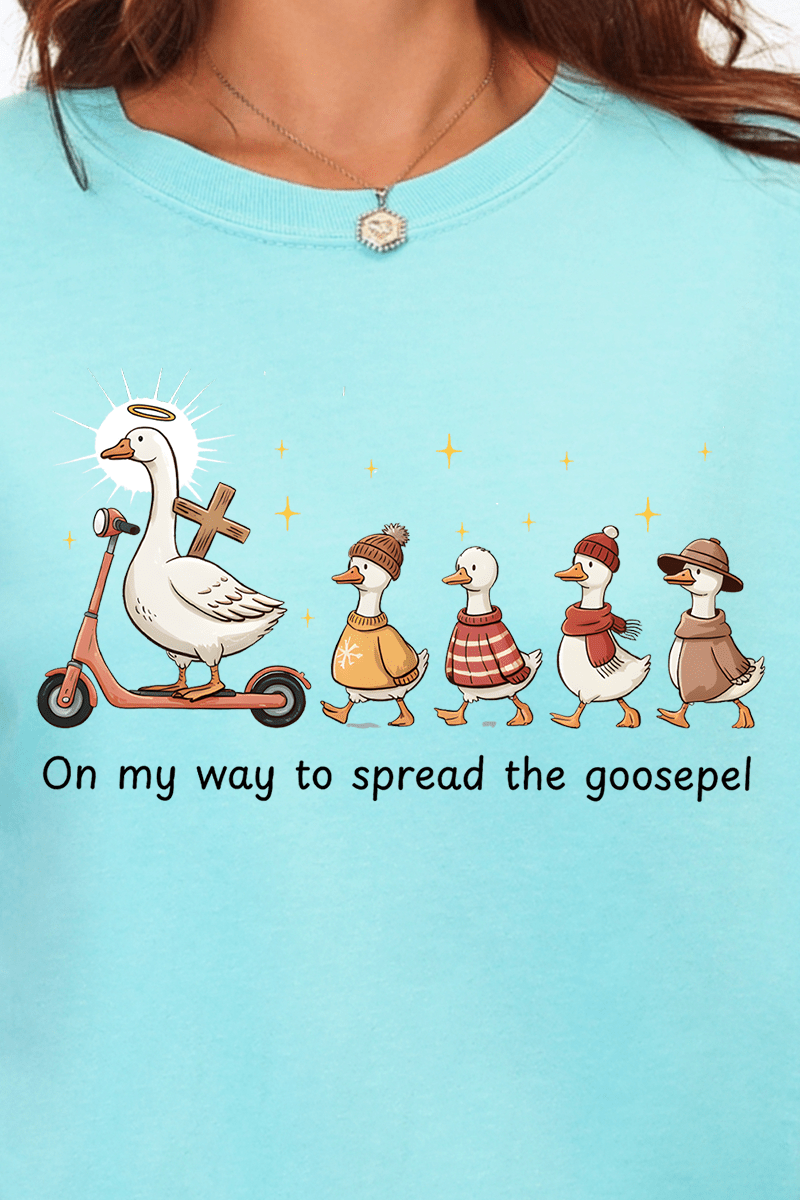 Spread The Goosepel Comfort Colors Adult Ring - Spun Cotton Tee - Wholesale Accessory Market
