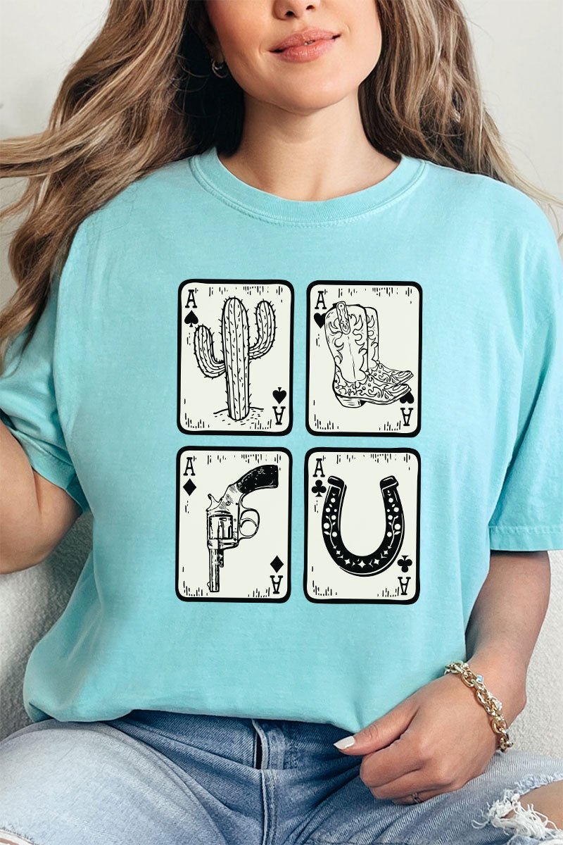Western Four Of A Kind Comfort Colors Adult Ring - Spun Cotton Tee - Wholesale Accessory Market