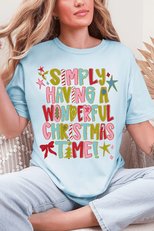 A Wonderful Christmas Time Comfort Colors Adult Ring - Spun Cotton Tee - Wholesale Accessory Market