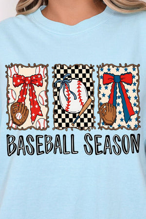 Baseball Season Ribbon Comfort Colors Adult Ring - Spun Cotton Tee - Wholesale Accessory Market