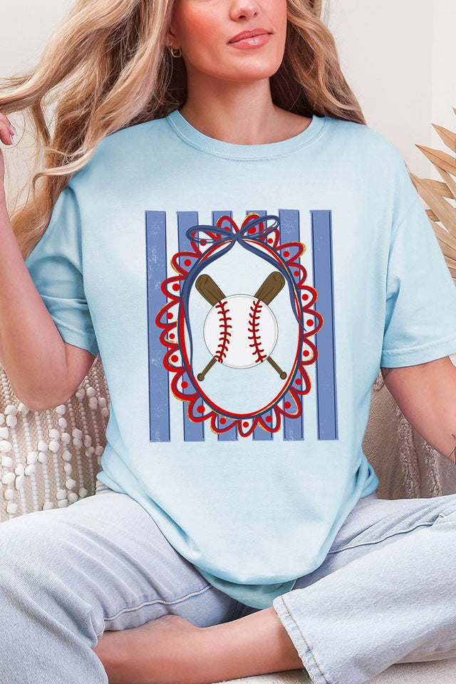 Baseball Stripes Comfort Colors Adult Ring - Spun Cotton Tee - Wholesale Accessory Market