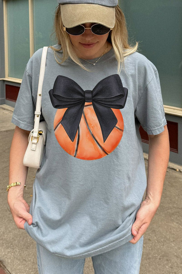 Basketball Game Girly Comfort Colors Adult Ring - Spun Cotton Tee - Wholesale Accessory Market