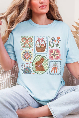 Blossom Bunny Patch Comfort Colors Adult Ring - Spun Cotton Tee - Wholesale Accessory Market