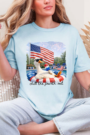 Chill The Fourth Out Comfort Colors Adult Ring - Spun Cotton Tee - Wholesale Accessory Market
