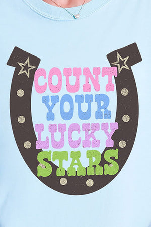 Count Your Lucky Stars Comfort Colors Adult Ring - Spun Cotton Tee - Wholesale Accessory Market