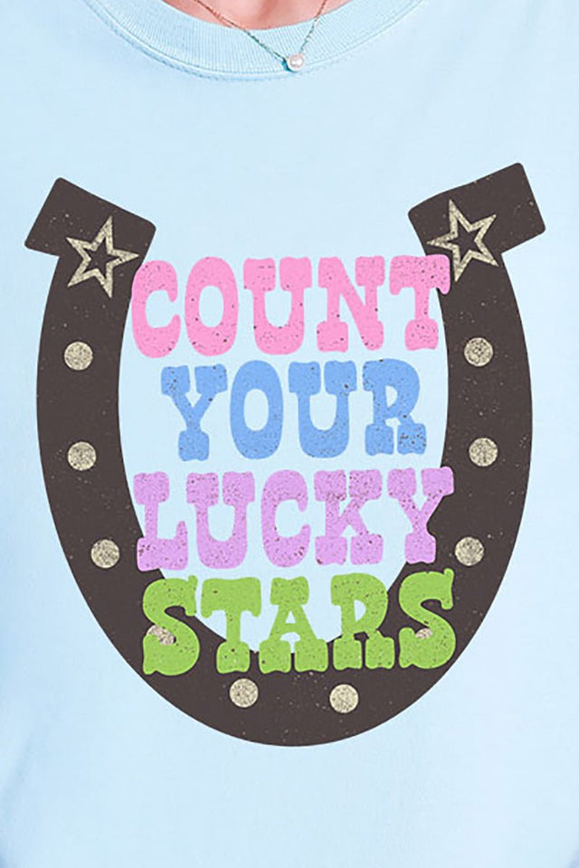 Count Your Lucky Stars Comfort Colors Adult Ring - Spun Cotton Tee - Wholesale Accessory Market