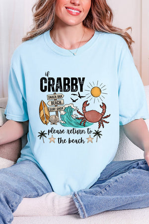 Crabby Beach Comfort Colors Adult Ring-Spun Cotton Tee - Wholesale Accessory Market