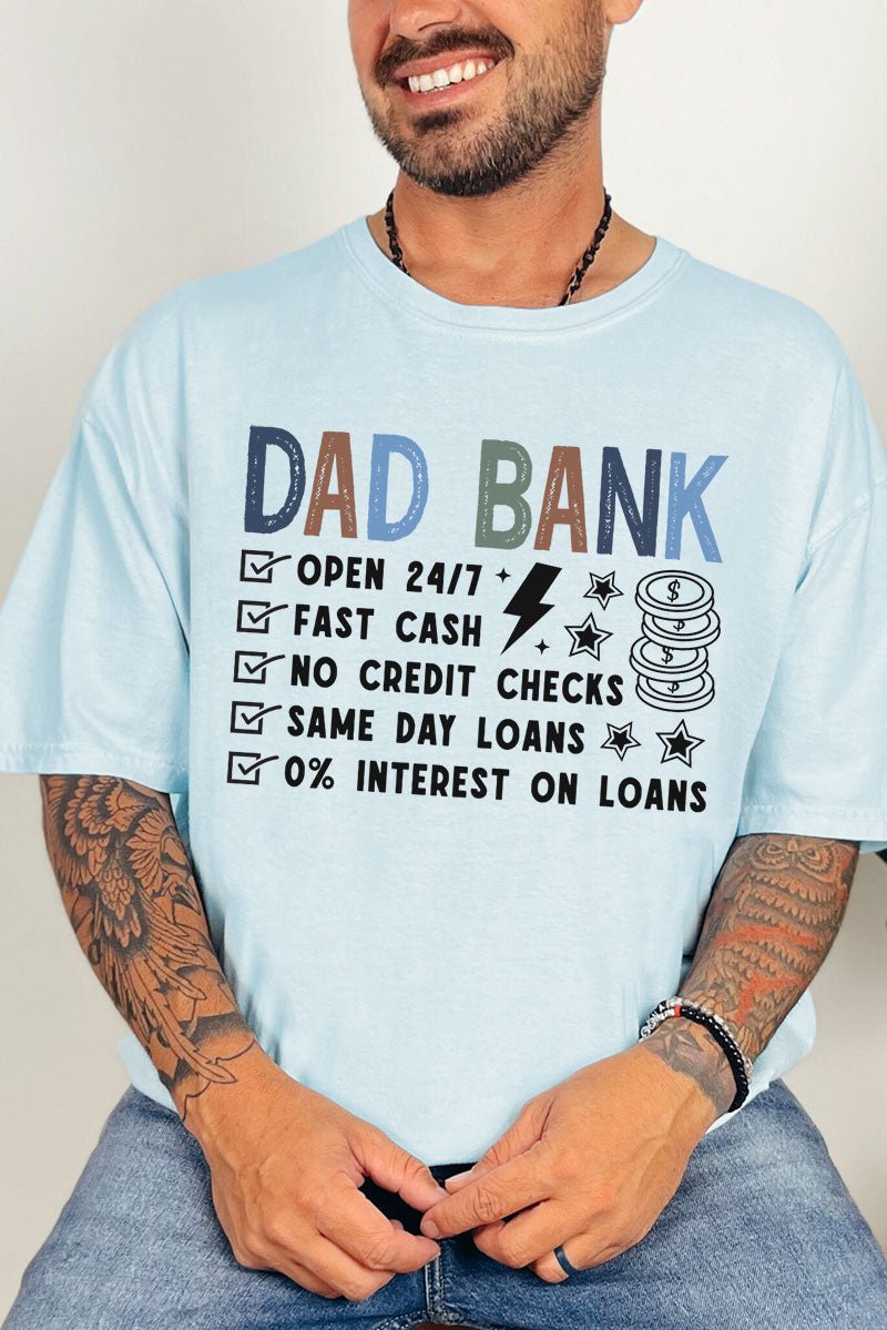 Dad Bank Comfort Colors Adult Ring - Spun Cotton Tee - Wholesale Accessory Market
