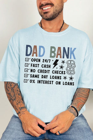 Dad Bank Comfort Colors Adult Ring - Spun Cotton Tee - Wholesale Accessory Market