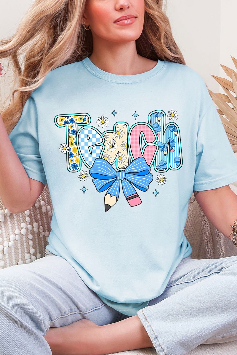 Daisy Days Teach Comfort Colors Adult Ring - Spun Cotton Tee - Wholesale Accessory Market