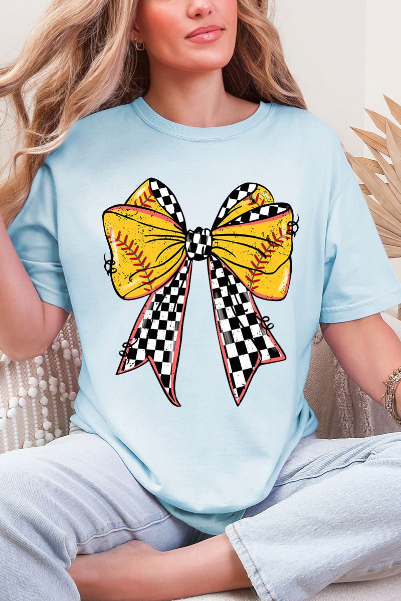 Fastpitch Check Comfort Colors Adult Ring - Spun Cotton Tee - Wholesale Accessory Market