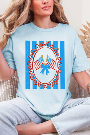 Freedom Flags Forever Comfort Colors Adult Ring - Spun Cotton Tee - Wholesale Accessory Market