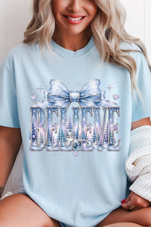 Frosted Fairytale Believe Comfort Colors Adult Ring-Spun Cotton Tee - Wholesale Accessory Market